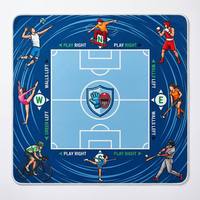 Tapis de Mahjong Américain Bleu – Thème Jeux Internationaux – Tapis de Jeu Durable – Taille Personnalisée – Tapis de Mahjong Américain sur Mesure