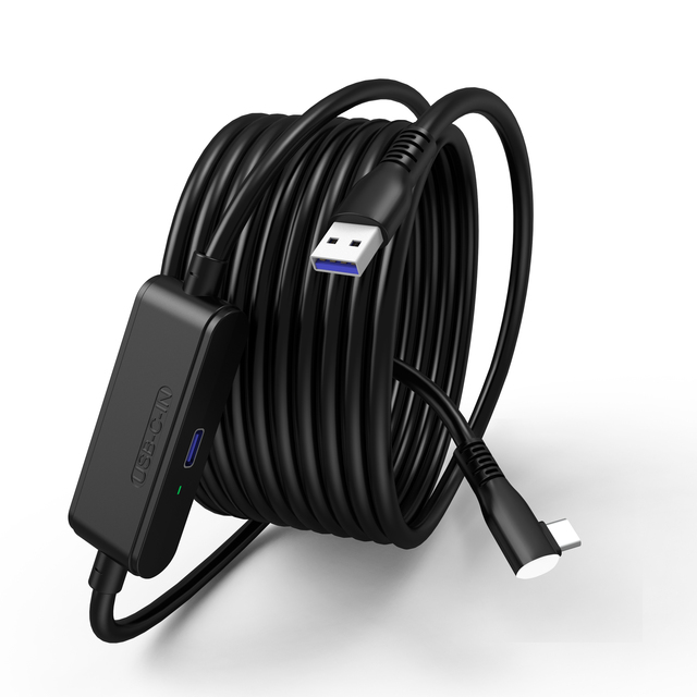 16ft USB-C 3A Fast Charging Data Cable for MQ 3/2/1/Pro/P4 & PC VR Headsets-Low Latency Gaming Cable