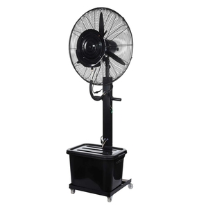 New Design 24 Inch Big Industrial Floor air Cooler Mist <b>Standing</b> Pedestal <b>Fan</b> With Water Spray - Product Image 2