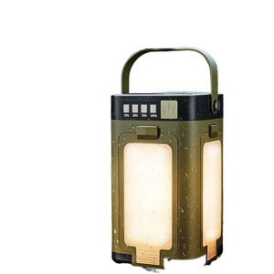 The Multi-functional Outdoor Camping Lamp Supports the Output of a Four-<b>leaf</b> Folding Solar Camping Lamp. - Product Image 1