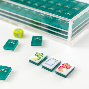Custom Foldable American <b>Mahjong</b> <b>Set</b> Acrylic Tiles & 160 Cards Luxury Elegant Game for Adults Personalized Gift Idea - Product Image 3