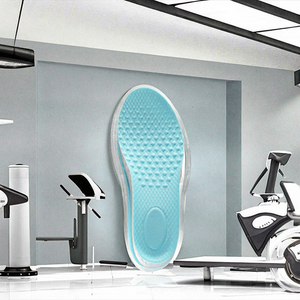 Semelles de sport d'été pour hommes avec absorption des chocs et de la transpiration, prévention des odeurs et propriétés antibactériennes, confort en silicone - Product Image 3