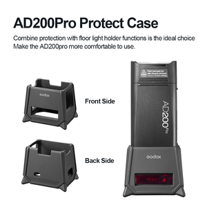 Étui de protection en silicone et ABS Godox <span class=keywords><strong>AD200PRO</strong></span>-PC avec moule exclusif pour lampe flash <span class=keywords><strong>AD200Pro</strong></span>, support de lampe double usage - Product Image 5