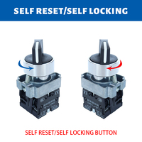 Botón Pulsador de Emergencia Rotatorio Rojo de Plástico (Serie XB2, XB2 BD21) 220V para Arranque y Parada
