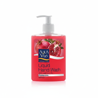 AquaVera 500 ml Savon Liquide pour les Mains à la Grenade Sans SLS Antiseptique Certifié ISO/GMP Lavage à l'Eau Adultes