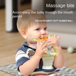 Customized Sensory Teething Toys Silicone Teether Ring Early Educational Baby Toy Balls for Newborn Infants - Product Image 3