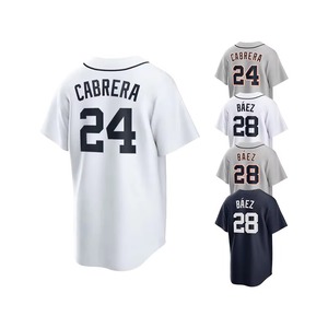 Maillot de baseball personnalisé haute qualité pour adulte, imprimé par transfert thermique, respirant, séchage rapide, anti-bactérien, maillot de sport vierge pour équipe - Product Image 4