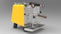 Mesin Kopi Semi Otomatis Profesional Italia, Peralatan Pengolah Kopi Komersial untuk Kafe