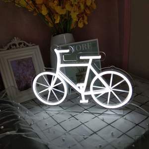 Vente en gros 5V néon décoratif veilleuse vélo Flower Planet néon <span class=keywords><strong>lampe</strong></span> de table - Product Image 4