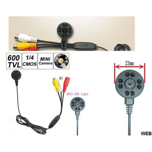Ahd Color <b>Micro</b> <b>Camera</b> 3.6mm With Mic And 8 Ir Led For Surveillance - Product Image 6
