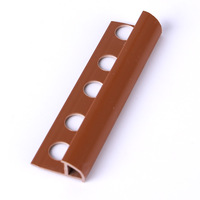 Perfil de Protección de Bordes de PVC Redondo Abierto, Perfil de Protección de Bordes de Plástico, Impermeable, Duradero, de 1 mm, para Decoración de Paredes de Azulejos de Cerámica para Cocina, ISO9001