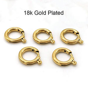 Nhiều Kích cỡ thép không gỉ mùa xuân vòng móc cài 18K vàng móc cài - Product Image 4