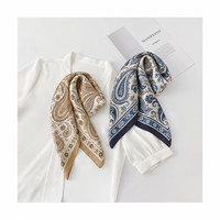 Écharpe carrée en soie personnalisée 90x90cm, foulards en soie imprimés, usine OEM, vente en gros, design personnalisé, marques, emballage, B2B OEM