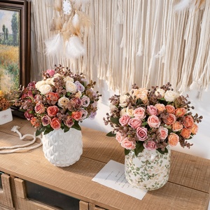 Minimalist Ins Style Home Decor Bulk Wholesalers Eco-friendly Material & Long Lasting Texture Artificial Flower Bouquet