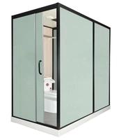 Cabine de salle de bain modulaire préfabriquée, toilettes portables, salle de douche préfabriquée, unité de salle de bain intégrée avec douche