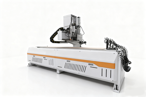 Centre de traitement de portes en bois CNC industriel avec fonction de perçage de serrures, 3 têtes de gravure, haute précision, moteur 380V, garantie 1 an - Product Image 2