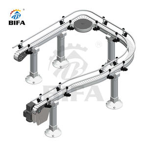 Sistema de cinta transportadora de cadena de placa Bifa para botella Cosmética/pieza de automóvil - Product Image 1