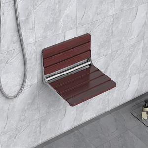 Modern Design Wall-Mounted Folding Shower Seat Wholesale Bathroom Shower Chair for Elder for Apartment Use - Product Image 3