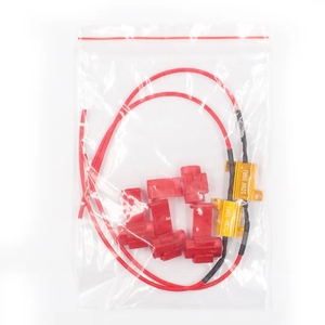 CAR-REFINE 10W 25W 50W 6ohm Car Auto Interior Decodificador Cableado Resistencia LED Anti-Parpadeo Señal de giro Lámpara Resistencia de carga - Product Image 5