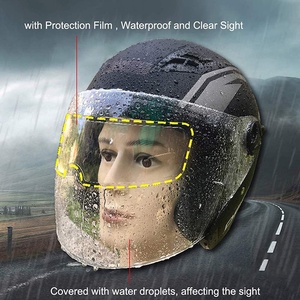 <span class=keywords><strong>Película</strong></span> a prueba de lluvia y <span class=keywords><strong>niebla</strong></span> para casco de motocicleta, parche de <span class=keywords><strong>película</strong></span> con revestimiento Nano HD transparente, pegat - Product Image 3