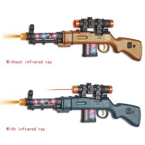 ปืนของเล่นเด็กแบบสั่นสะเทือน รุ่นใหม่ ขายส่ง พร้อมเสียงและแสงไฟ ปืนของเล่นพลาสติกจำลอง - Product Image 2