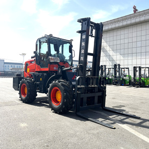 סינית 4wd 3.5 טון חיצוני מחוץ לכביש כל שטח מלגזה עם המלגזה עם מנוע epa דיזל פנימי - Product Image 4