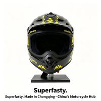 Casque de moto tout-terrain intégral personnalisé certifié DOT, à libération rapide, haute performance, pour toutes les saisons