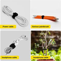 60 attaches-câbles réglables de 6 pouces avec boucle auto-agrippante