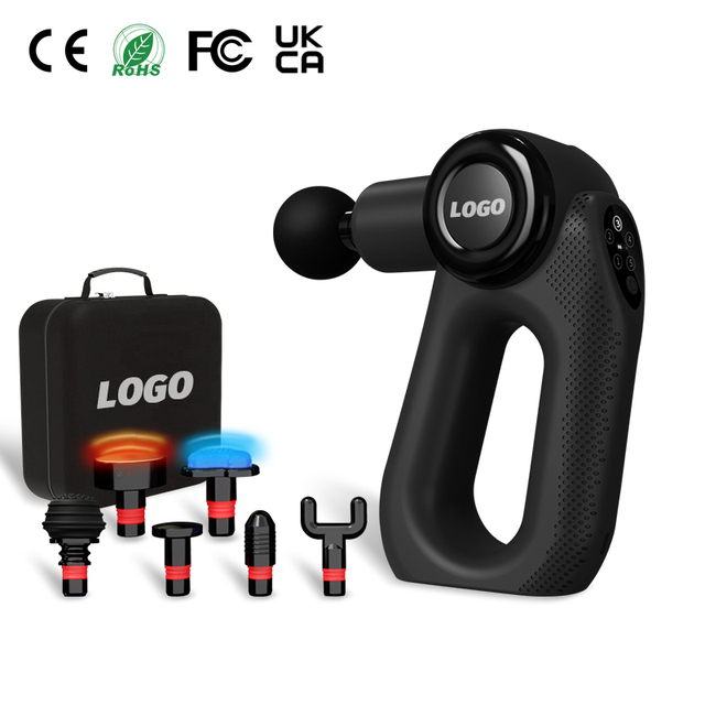 Wholesale Custom Logo Massage Gun Brushless Motor 5 Speeds 8mm Amplitude Deep Tissue Percussion Massager Electric Fascia Gun