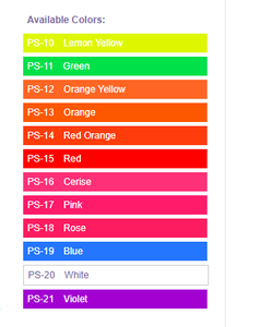 Los pigmentos fluorescentes TKPS se aplican a las tintas de huecograbado, plastisoles <span class=keywords><strong>plv</strong></span>, recubrimientos de papel, tintas de pantalla de PVC y crayones - Product Image 2