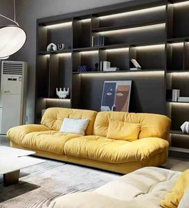 French Cream Modern <strong>Funky</strong> Living Room Orange Cloud Couch <strong>Sofa</strong> Modul - Product Image 3