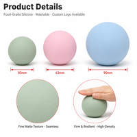 Balle de massage ronde, balle fascia, vente directe usine, personnalisable, pour massage des tissus profonds, pieds, cou, épaules, points de pression