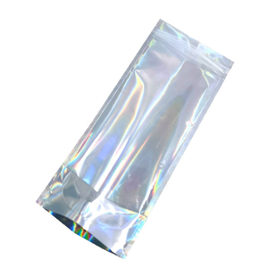 Sac holographique en mylar transparent anti-odeur imprimé sur mesure emballage de bonbons en PE emballage alimentaire sac à fermeture éclair impression numérique - Product Image 4