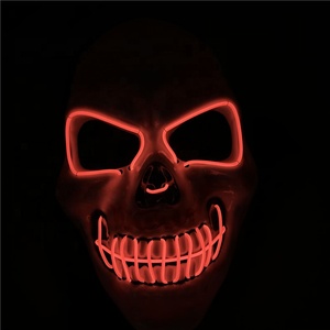 INS venta <span class=keywords><strong>de</strong></span> moda <span class=keywords><strong>miedo</strong></span> <span class=keywords><strong>terror</strong></span> Halloween LED <span class=keywords><strong>de</strong></span> neón intermitente cara máscara - Product Image 3