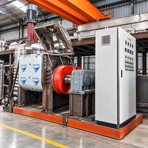 Mélangeur industriel Sigma à décharge par le bas pour adhésif thermofusible au butyl, petit pétrisseur Sigma - Product Image 1