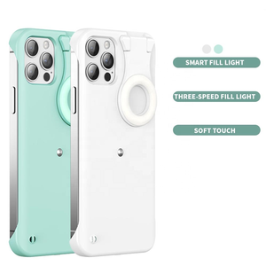Bán Buôn Vòng Led Flash Light Up Fill Lights Ảnh Tự Sướng Vẻ Đẹp Điện Thoại Di Động Trường Hợp Bao Gồm Cho iPhone 12 Pro 11 13 Pro Max - Product Image 3
