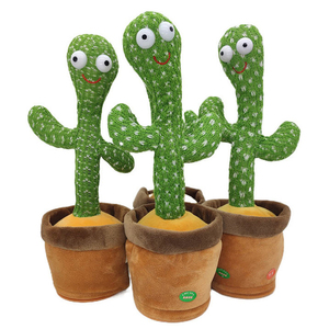 Nouveautés Jouet en peluche Cactus oscillant Jouet Cadeau d'anniversaire Peut <span class=keywords><strong>apprendre</strong></span> et parler Jouet parlant en peluche Cactus dansant - Product Image 4