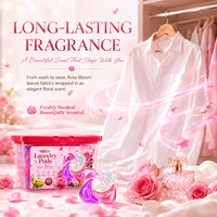 Lessives parfumées de luxe Rose Bloom, très demandées, au parfum floral longue durée pour linge de lit, vêtements et serviettes – Soin domestique
