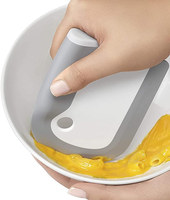 Cuisine Doux Dîner Assiette Nettoyant Silicone Plat Raclette Lavage Nettoyage Grattoir Plaque Outil De Nettoyage Brosse
