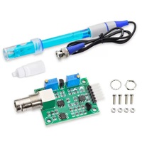 Module de capteur de détection de sonde d'électrode de valeur PH 0-14 rempli et non rempli en gros avec connecteur BNC compatible avec Arduino