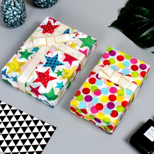 17g Flamingo Star and Dot <b>Tissue</b> <b>Paper</b> with Custom Logo Single-Sided PVC Coating for Gift <b>Wrapping</b> - Product Image 2