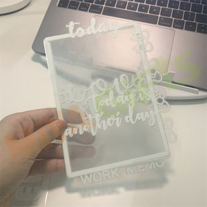 Divisor de pestaña para diario, accesorio personalizado de color rosa, blanco, rosa, transparente, con lazo lateral, bonito, para planificador - Product Image 4