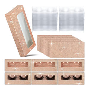 B781 <span class=keywords><strong>Champagne</strong></span> or vide cils étui boîtes emballage plateau de rangement fond interne papier carton Blister boîte cils plateau - Product Image 1