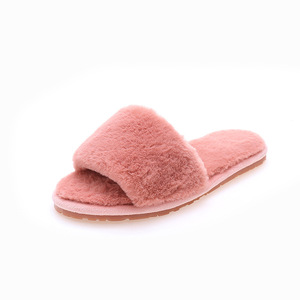 Le pantofole di pelliccia di moda invernale firmate accettano pantofole di pelliccia di peluche per la <span class=keywords><strong>casa</strong></span> con ricamo Logo personalizzato per le donne - Product Image 5
