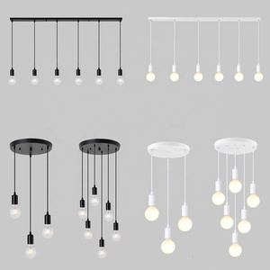 Escalera moderna, barra de mostrador, tienda de ropa, ventana de exhibición, lámpara colgante minimalista de varios cabezales personalizada, lámpara de araña de techo - Product Image 4