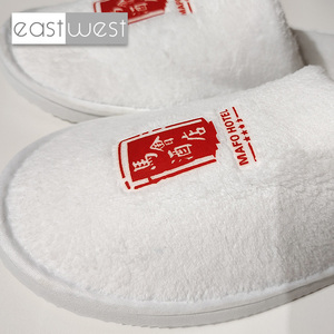 East West suministra al por mayor OEM Terry Coral Velvet <span class=keywords><strong>Hotel</strong></span> zapatillas suministro bajo MOQ barato desechable Spa zapatilla - Product Image 3