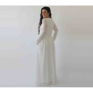 Abito Boho con scollo quadrato e tasche # 1263 - Product Image 6