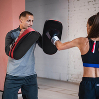 TOPTONS nouveau Design entraînement Fitness outil boxe poinçonnage cible et main pied coups de pied Thai Pad en cuir PU