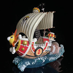 Figurine d'action <span class=keywords><strong>Luffy</strong></span> de 29 cm, modèle de bateau Going Sunny, Thousand One Pieced Straw Hat Pirates Boat, artisanat en plastique - Product Image 3