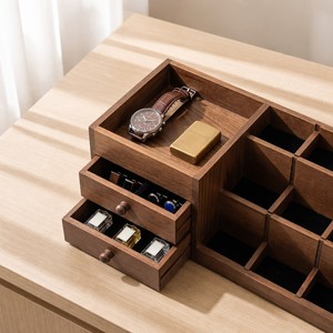 Organizador <span class=keywords><strong>de</strong></span> Colonia <span class=keywords><strong>de</strong></span> 3 Niveles con Estructura Escalonada para Hombre, Estante <span class=keywords><strong>de</strong></span> Exhibición con Cajón <span class=keywords><strong>de</strong></span> Almacenamiento para Perfumes - Product Image 2
